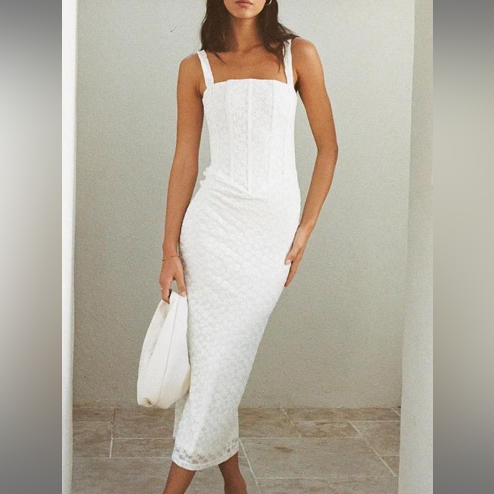 Sabo Skirt white lace dress